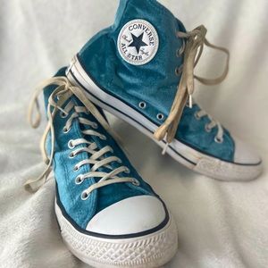 Blue Velvet Converse